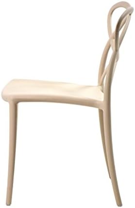 Fashion Commerce 04-fc905 stoelenset, polypropyleen, beige, 46 x 49 x 81 cm, 4 stuks