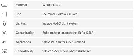 Opvouwbare Fotostudio – Fotobox – Lichttent – Foto Lichtbak – Productfotostudio – Met 360° Draaitafel – 25 Inch – Triple LED Verlichting