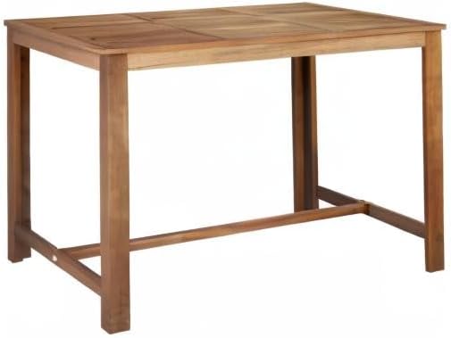 Bartafel – Bartafelset – Keukentafel – Sta-Tafel – Bistrotafel – Massief Acaciahout – 150x70x105 cm – Olieafwerking