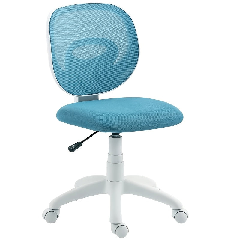 Ergonomic Office Chair with Rocking Function & C-Shape Backrest - Height & Lumbar Adjustable Mesh Swivel Chair, Foldable Armrests Suitable for Office, Gaming, Study - Heavy-Duty Plastic Frame, Breathable Mesh (No Wood)