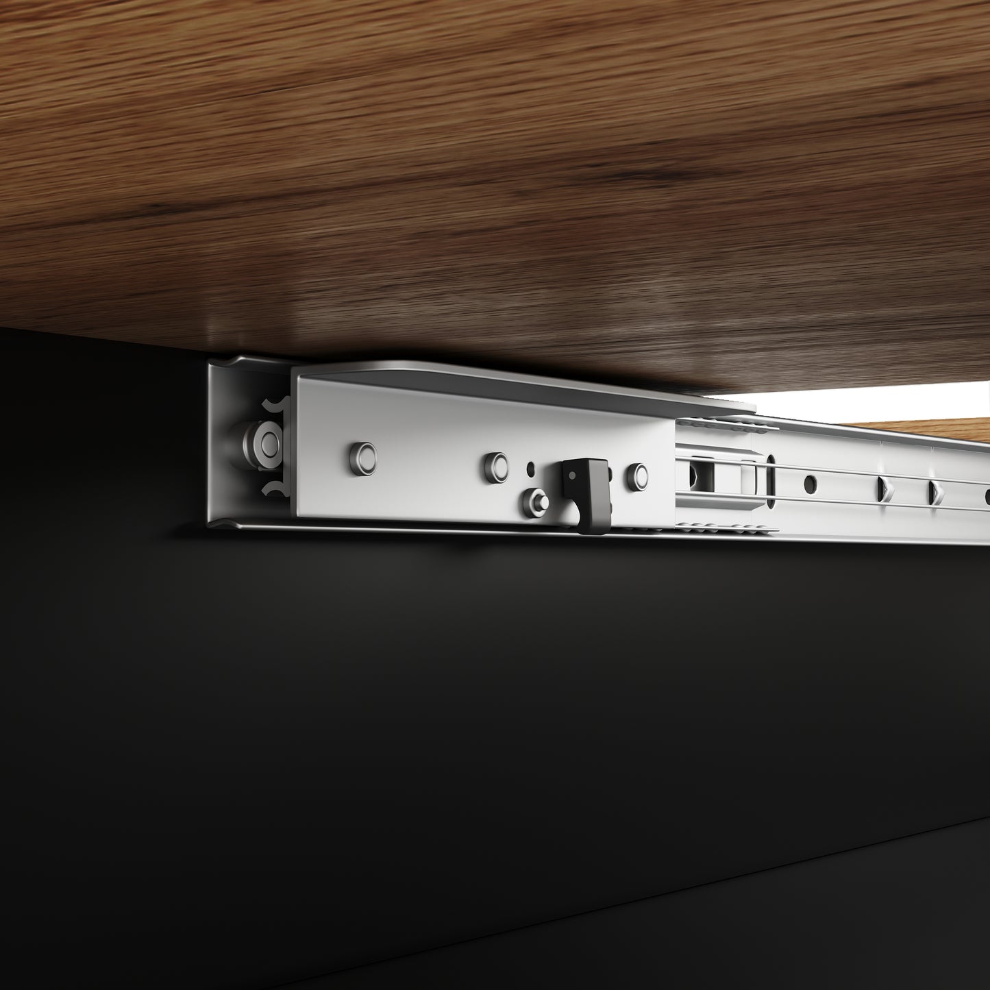 Uitschuifbare Eettafel – Uitklapbare Tafel – Verstelbare Tafel – Keukentafel – Tafel Met Opbergruimte – 110-140 cm Uitbreidbaar – MDF Marmerlook Blad