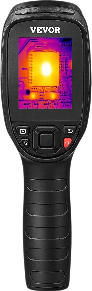 Handheld Warmtebeeldcamera - Infraroodcamera Camera - Temperatuurbereik - 20-350°C - 9 Uur Levensduur Batterij - 4 Kleurenpaletten Om Uit Te Kiezen - Zwart