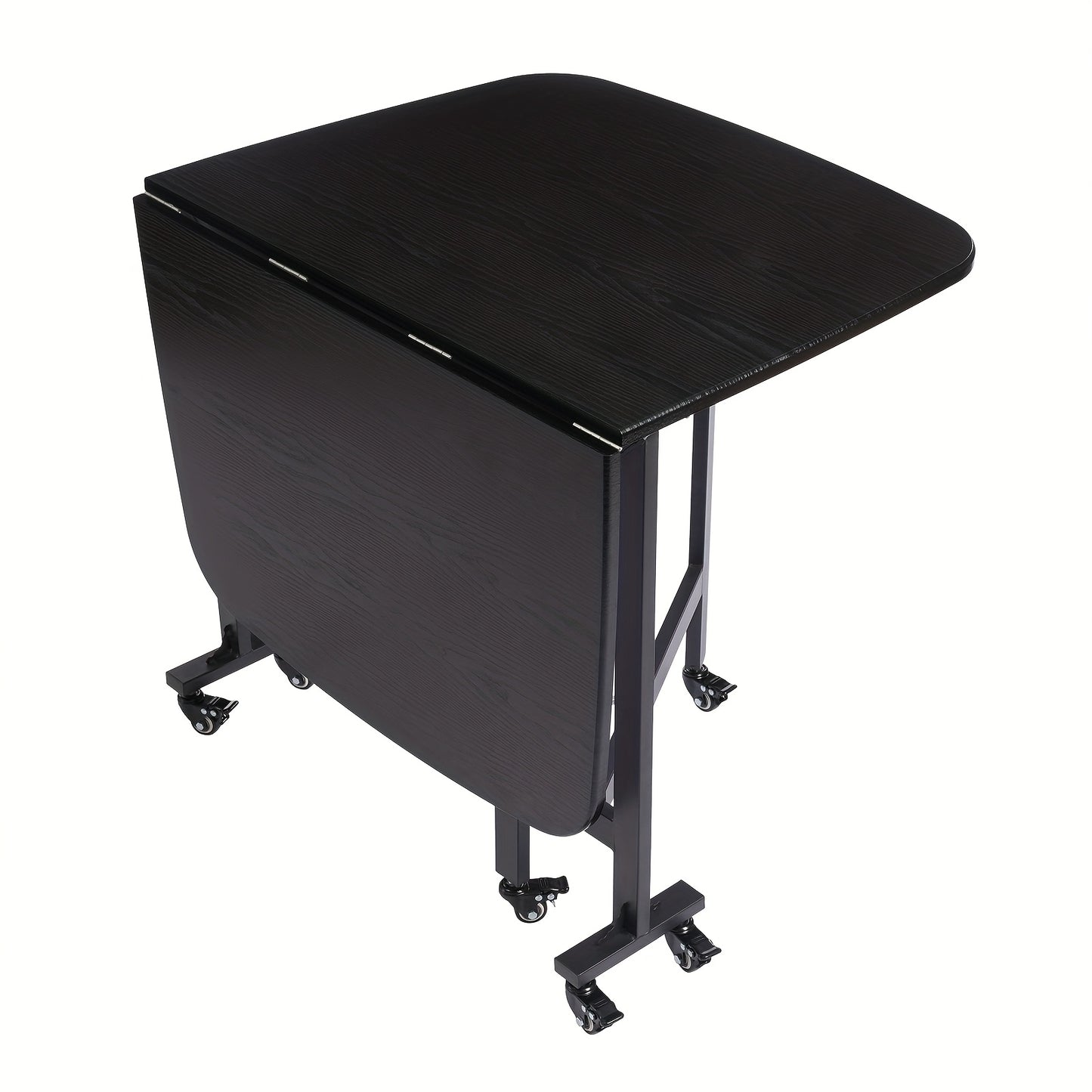 Vouwtafel – Inklapbare Tafel – Opvouwbare Tafel – Klaptafel – Tuintafel – Zwart – 120x80x75 cm – Stabiel Stalen Frame