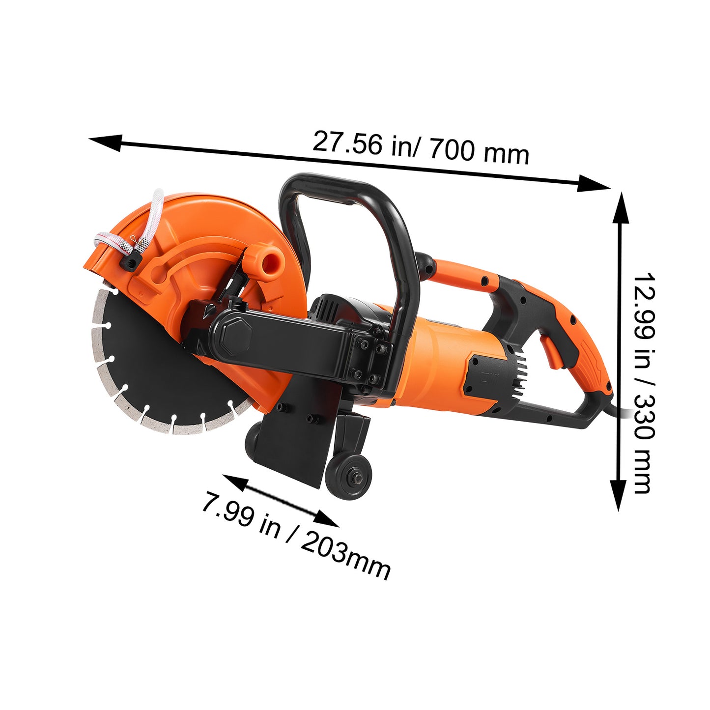 Betonsnijder – Freesmachine – Cirkelzaag – Betonzaag – Natte Zaag – 4800 Watt Motor – Max Zaagdiepte 89 mm