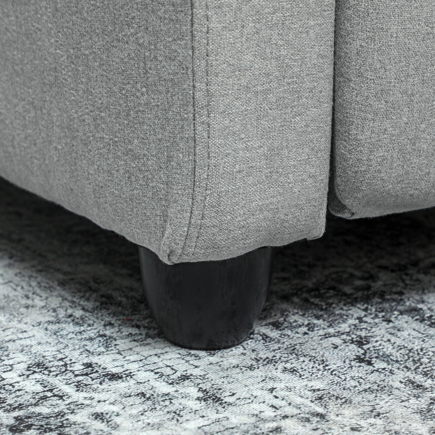 Relaxstoel – Verstelbare Stoel – Fauteuil – Lounge Chair – Relaxfauteuil – Lichtgrijs – Verstelbare Rugleuning 135° – Uitschuifbare Voetensteun