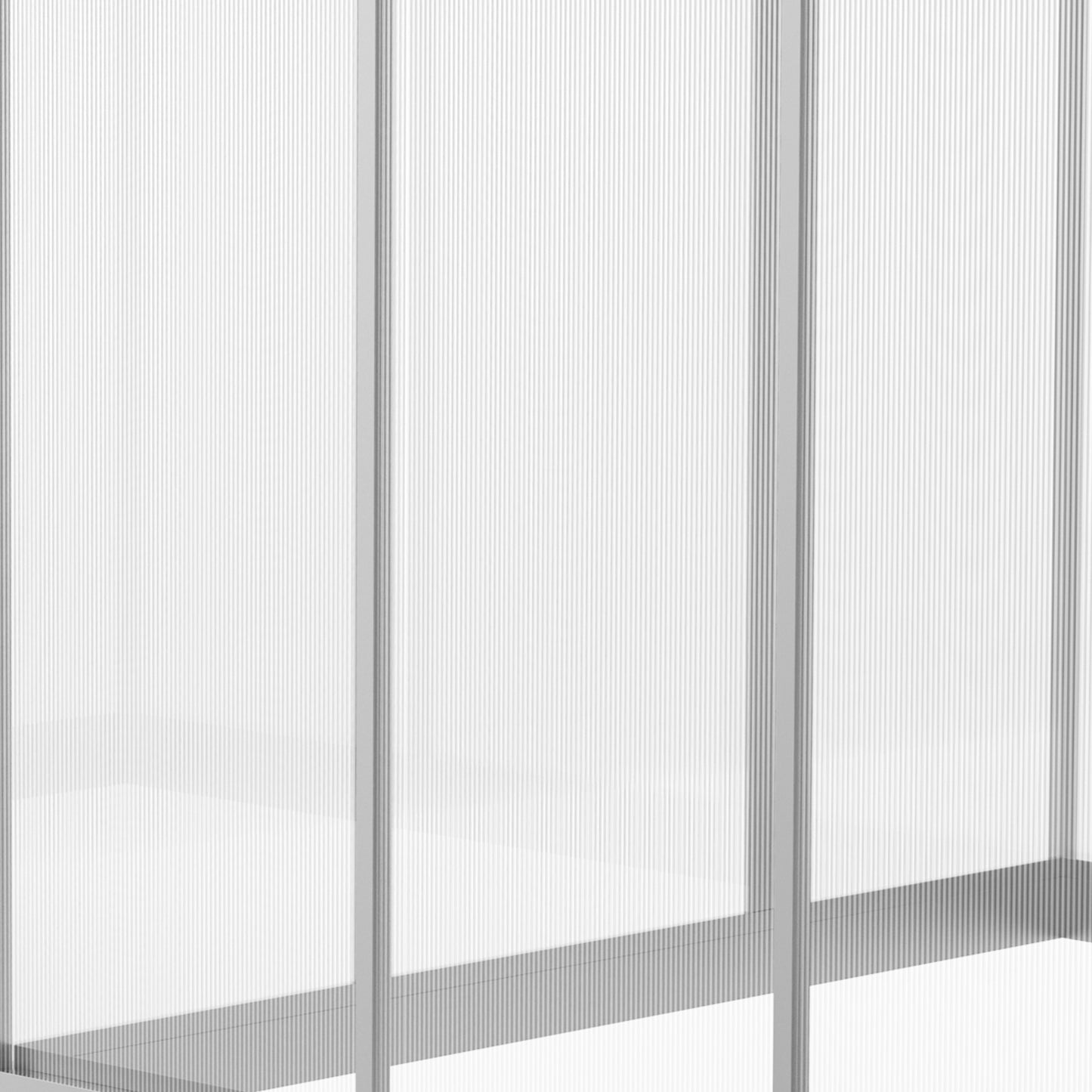 Tuinkas – Kweekkas – Serre – Groentekas – Grijze Aluminium Tuinkas 3x2 Meter – 5,5 m² – Dubbelwandig Polycarbonaat – Verstelbaar Daklicht