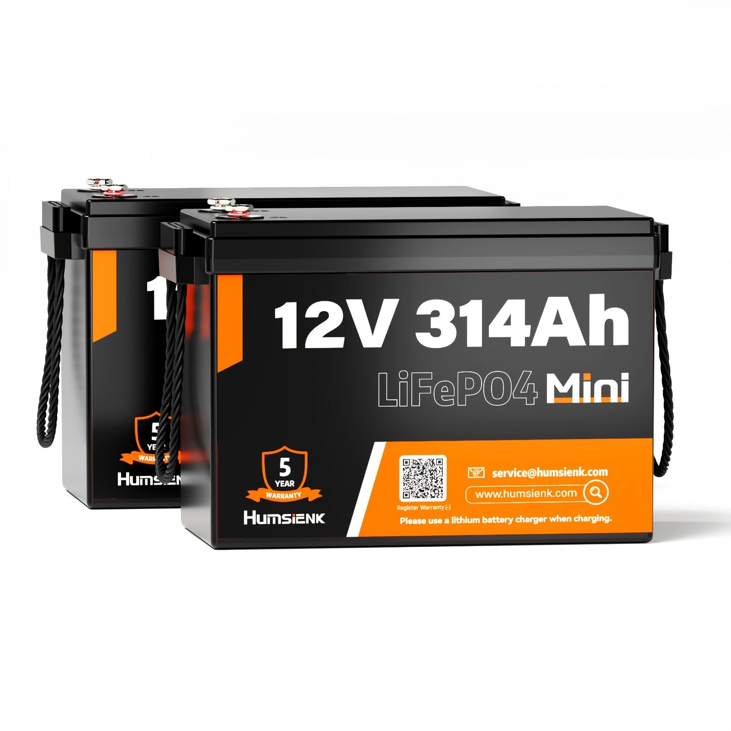 LiFePO4 Accu – Lithium Accu – Lithium-IJzerfosfaat Accu – Solar Accu – Camper Accu – 2PACK 12V 314Ah – 15.000+ Cycli – Lichtgewicht Compacte Energieopslag