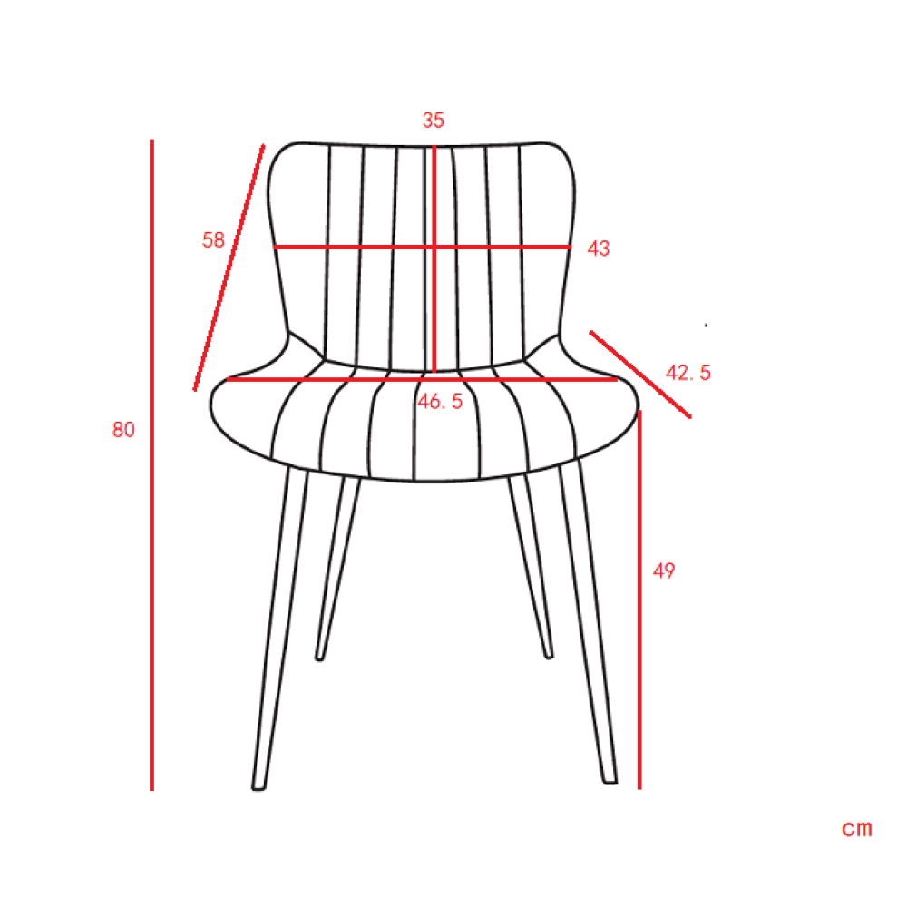 Groene Eetkamerstoelen – Stoelen – Dining Chairs – Armloze Stoelen – Keukenstoelen – PU-Lederen Zitting – Stevig Massief Hout Frame