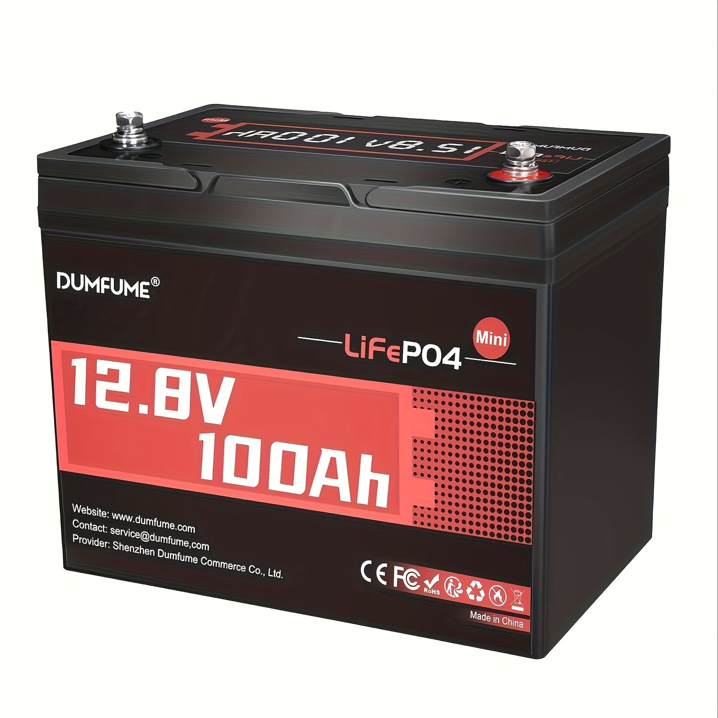 Lithium Accu – LiFePO4 Accu – Batterij – Bootaccu – Camperaccu – 12V 100Ah Capaciteit – 100A BMS Met 6000 Cycli