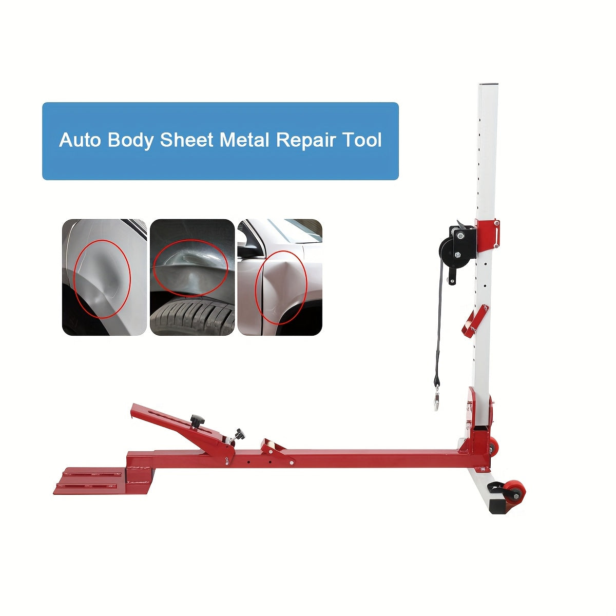 Deuktrekker – Deuktrektoren – Auto Dent Repair – Carrosserietrekker – Deuken Verwijderaar – Koolstofstaal – Verstelbaar 400-1200 mm