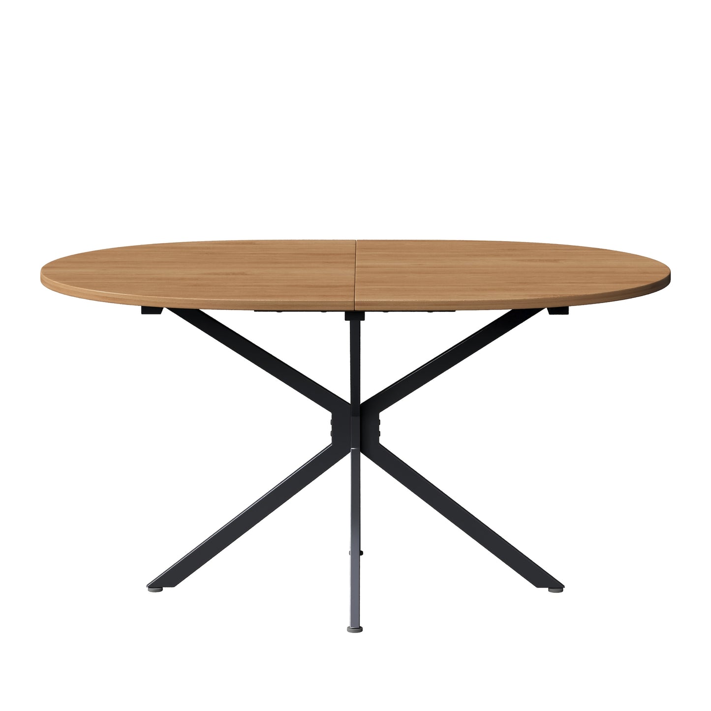 Modern Minimalist Dining Table - Oval Shape Seats 4-6 People, Sturdy Metal Legs, Space-Saving Design for Small Dining Rooms & Open Layouts, Easy Assembly Required - Ideal for Modern Homes & Apartments