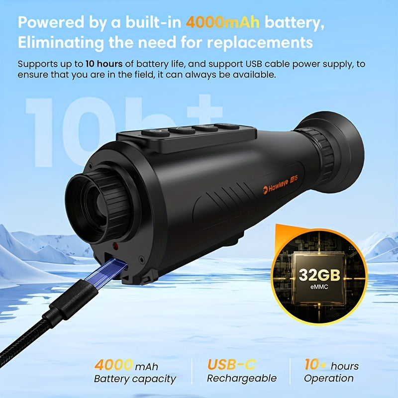 nachtkijker – nachtkijker verrekijker – monoculair – thermal scope – infrarood – 8x digitale zoom – 4000mAh batterij – 384x288 HD resolutie