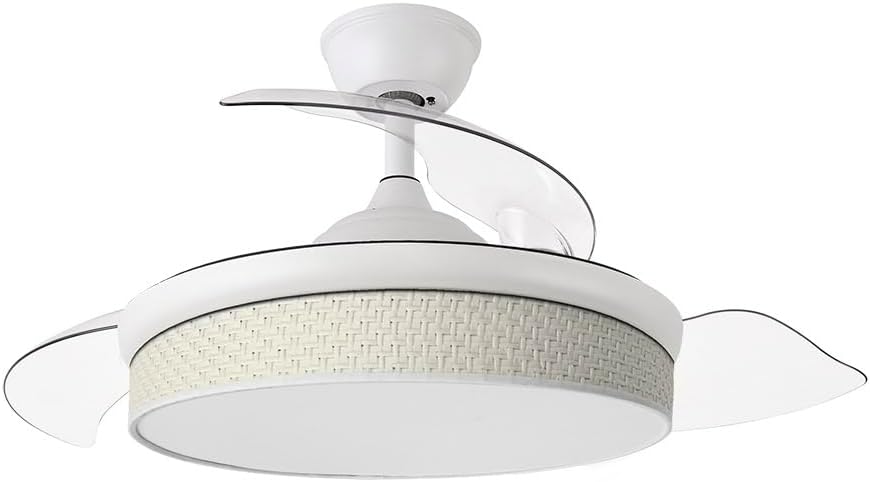 Plafondventilator met Verlichting – Ventilator Met Lamp – Plafondlamp Met Ventilator – Ventilator Aan Plafond – Plafondventilator Wit – 72W LED, 7200 Lumen – 6 Snelheden, 3 Lichtkleuren & Timer