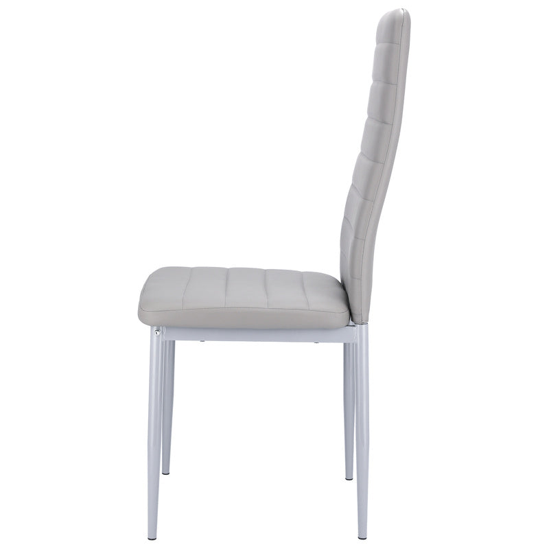 6 x VERUM Gray Eco-Leather Chair