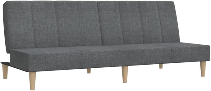 vidaXL Sofa bed 2 seater fabric light grey, sleeping sofa, sofa bed, adjustable sofa bed, sofa bed, folding sofa bed, folding sofa bed