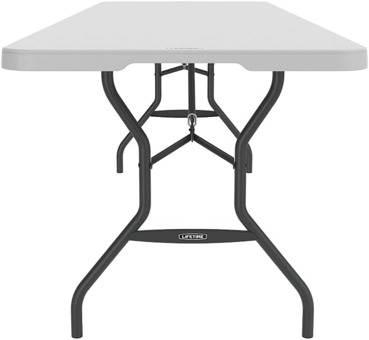Lifetime Klaptafel, graniet, wit, 244,5 x 76,1 x 73,6 cm