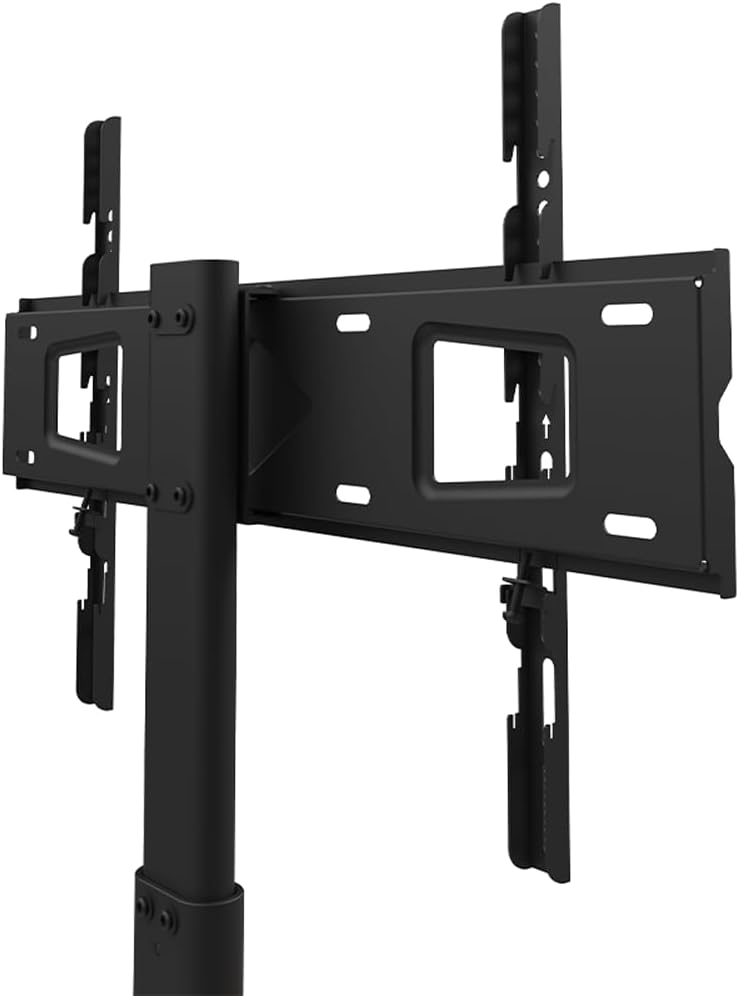Mobiele TV-Standaard Zwart – TV-Vloerstandaard, TV-Statief, TV-Trolley, TV-Onderstel – Met Opbergruimte – Geschikt Voor 32-70 Inch, 45 Kg