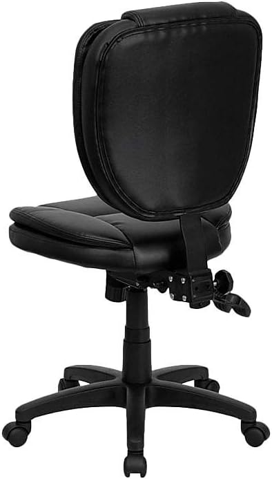 Bureaustoel – Desk Chair – Werkstoel – Kantoorstoel – Stoel Met Middelgrote Rugleuning – Ergonomisch Ontwerp – Zachte Bekleding Met Verstelbare Rugleuning