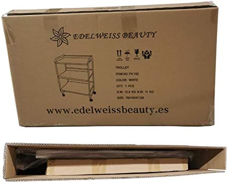 Esthetische wagen voor kantoorwagen (60 x 43 x 83 cm, wit)