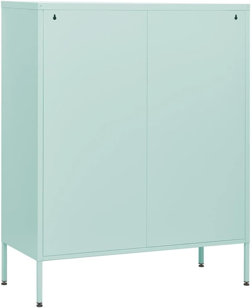vidaXL Chest of drawers 80x35x101.6 cm steel mint coloured, chest of drawers, drawer cabinet, side cupboards, drawer cabinets, side cabinets, cupboards, cupboards, cupboards, cupboards