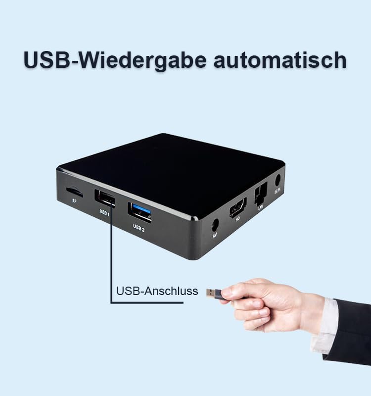 Digital Signage Media Player Box vrij Cloud CMS-systeem verandert uw tv in reclamedisplay... (YM06/2+16G)