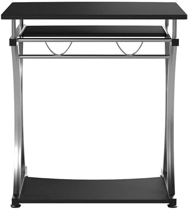Techly Compact pc-bureau met afneembare lade, grafietzwart (ICA-TB 328BK)