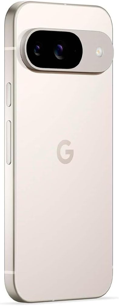 Google Pixel 9 - ontgrendeld Android-smartphone met Gemini, geavanceerde camera, 24-uurs batterij en 6,3-inch Actua-scherm - porselein, 256 GB