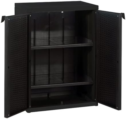 GENSINI MEUBEL rotan bruin laag 65X45X88, zwart, groot