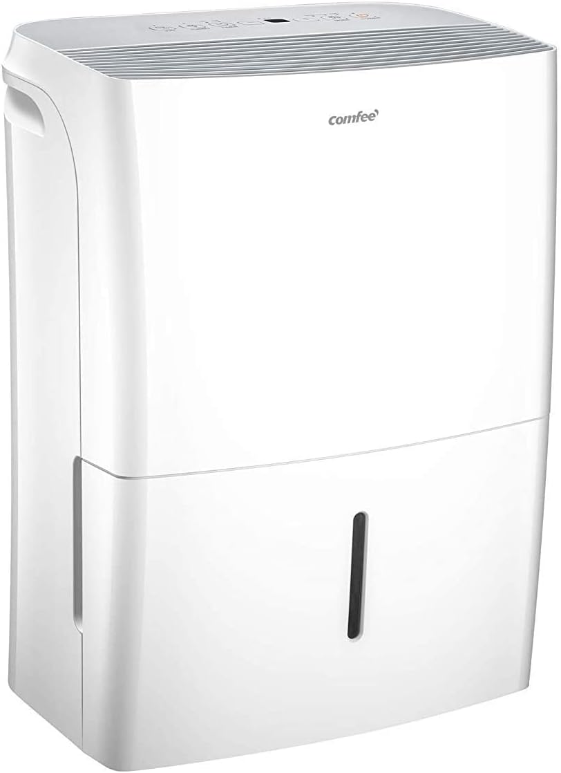 Comfee Luchtontvochtiger van 16 liter, kamergrootte ca. 80 m³ (32 m²), Smart Modu, timer 24 uur, watertank 3L, app-compatibel, wit, MDDF-16DEN7-WF