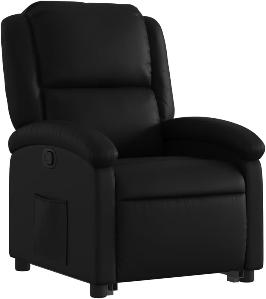 Tv-Fauteuil – Relaxfauteuil – Sta-Op Stoel – Elektrische Liftstoel – Tv-Relaxstoel – Met Elektrisch Motormechanisme – Verstelbare Rugleuning Tot 135° – Bekleed Met Duurzaam Kunstleer Zwart