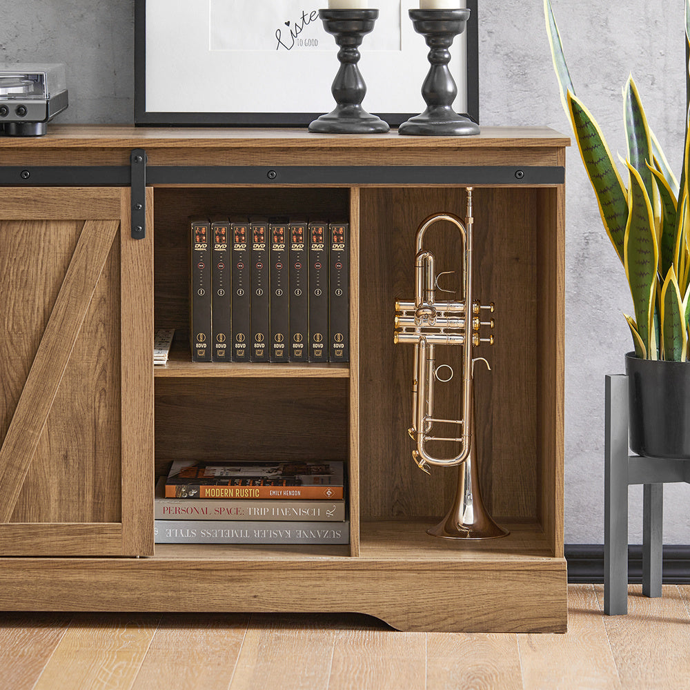 Kastenrolley – Opbergtrolley – Kast op Wieltjes – Keukentrolley – Schoenenkast – Schuifdeuren – Ruimtebesparend Design – 120x40x70 cm – Spaanplaat E1