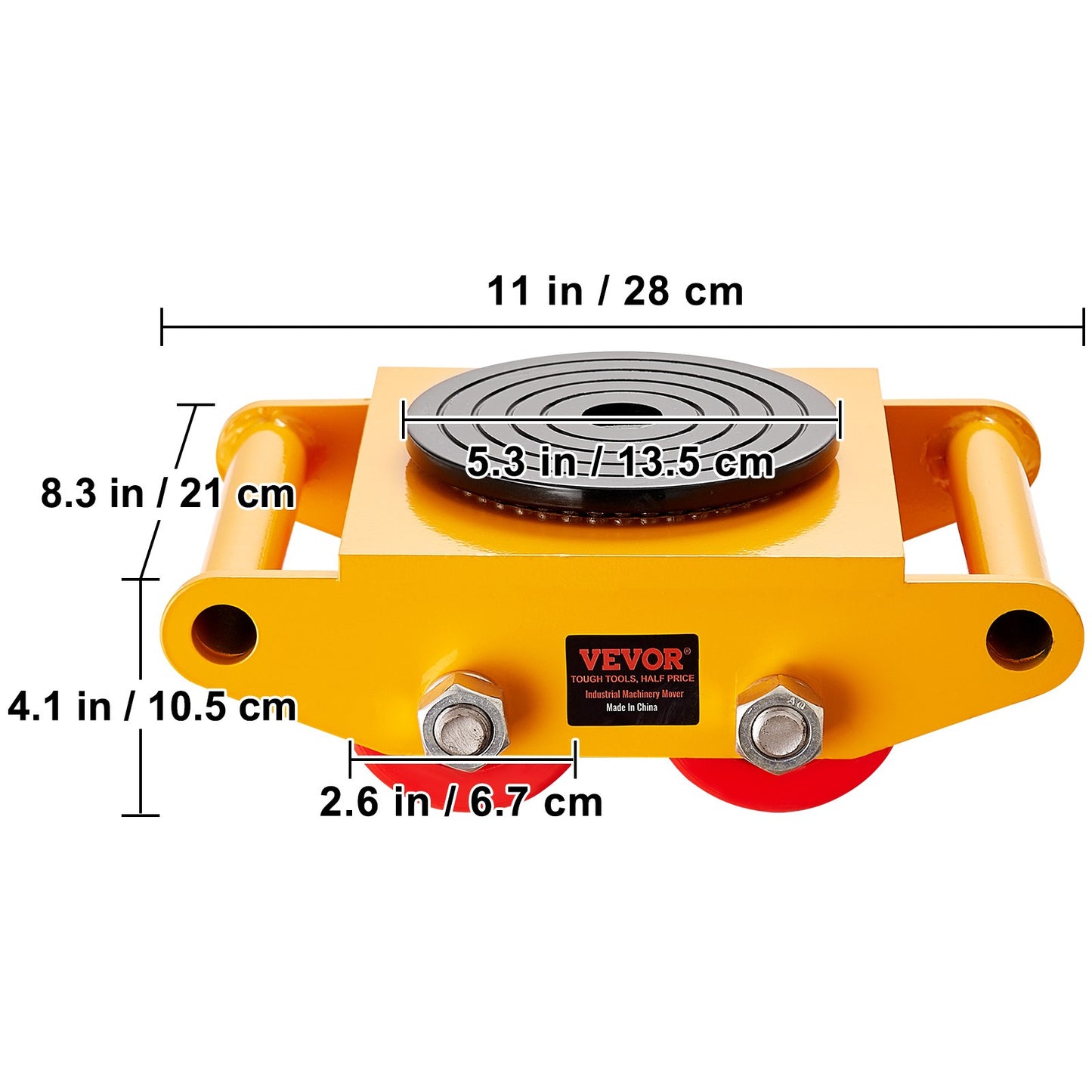 Machinerolletjes – Machinerollen – Rolwagens – Verplaatswielen – Industriële Rollen – 8 Ton Draagvermogen – 360° Draaibare Antislip Pads