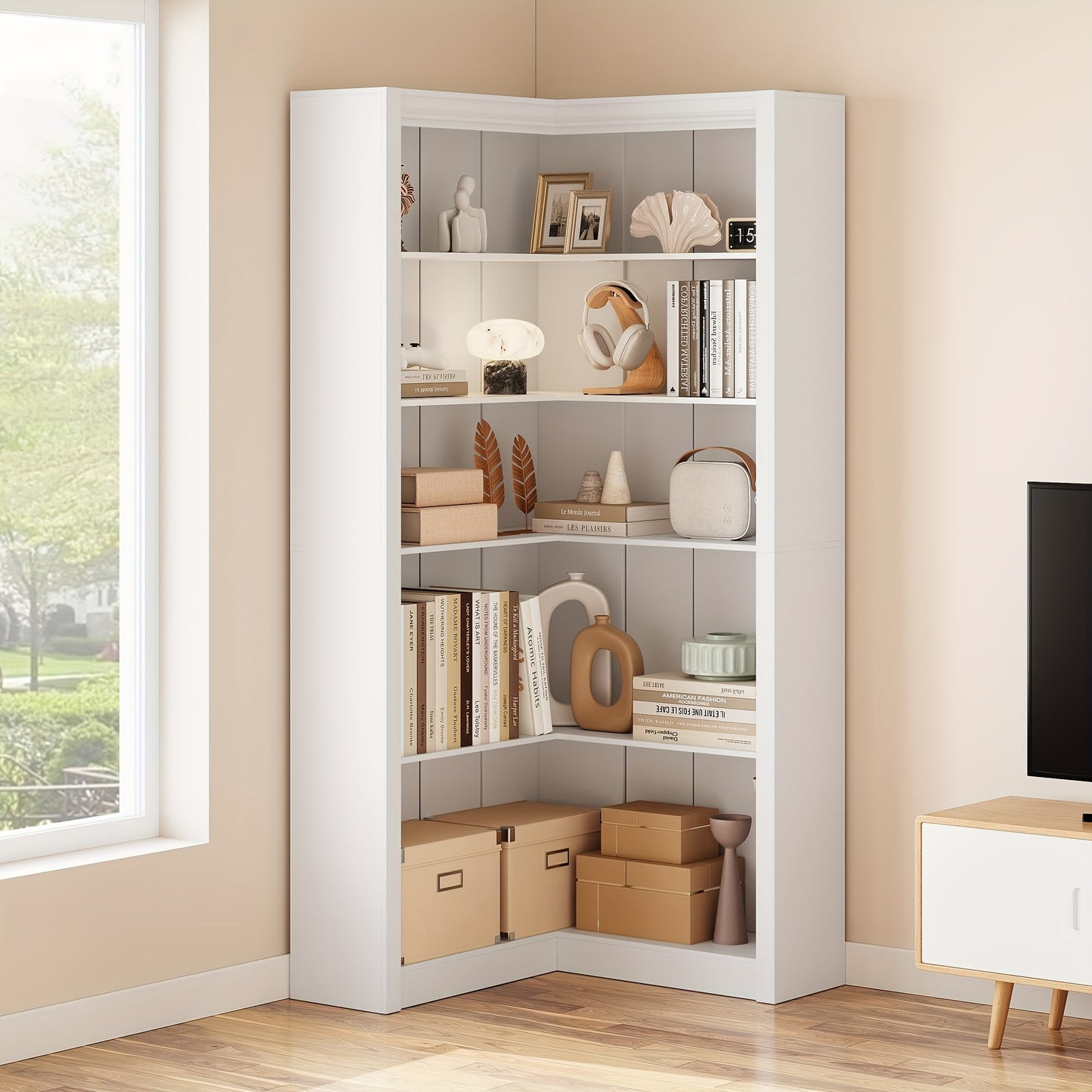 Opbergkast Hal – Garderobekast – Schoenenkast – Kapstok – Entreekast – Rustiek Design – 15 Vakken Met 10 Dubbele Haken – Gemakkelijk Te Monteren
