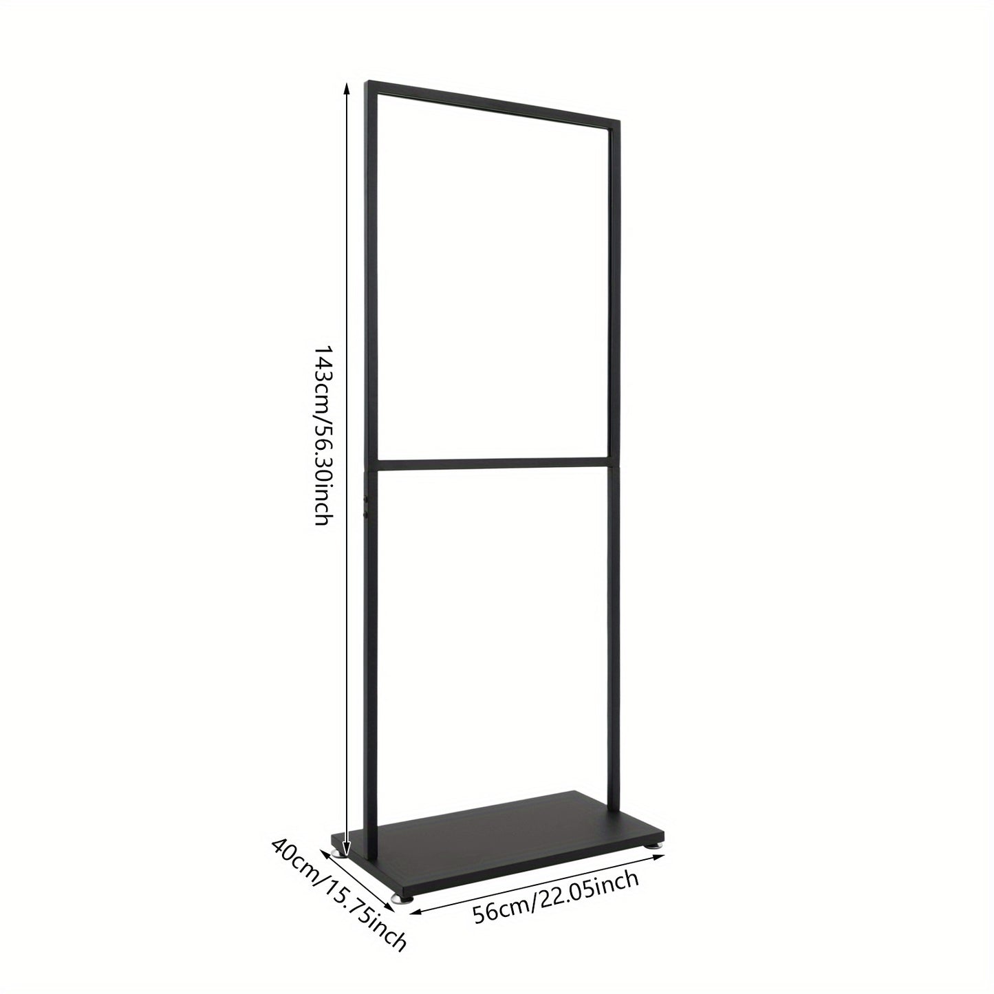 metalen posterstandaard – posterhouder – affichehouder – reclame standaard – display standaard – gouden uitvoering – robuust met hittebestendige coating – stabiele verstelbare basis