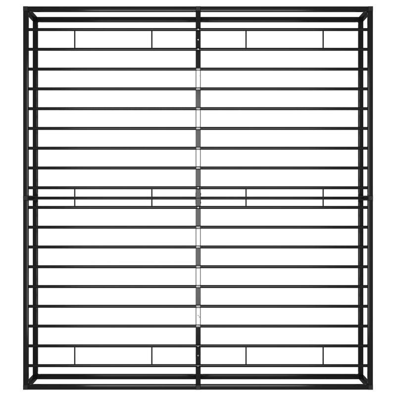 Zwart Metalen Bedframe – Platformbed – Bed Frame Met Opbergruimte – Industrieel Bed – King Size Bedframe – Extra Groot 200x200 cm – Stevige Constructie – Laag Profiel Design