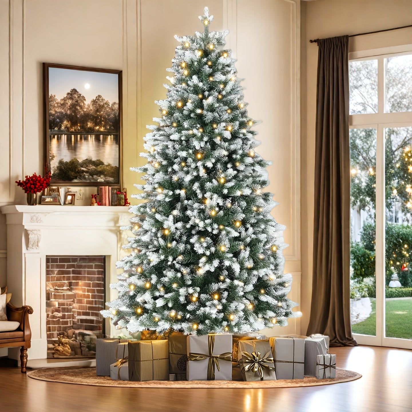 Kunstkerstboom – Kunstboom – Nepspar – Kerstdecoratie – Feestboom – 183 cm – 950 PE & PVC Takken – Opvouwbare Metalen Standaard