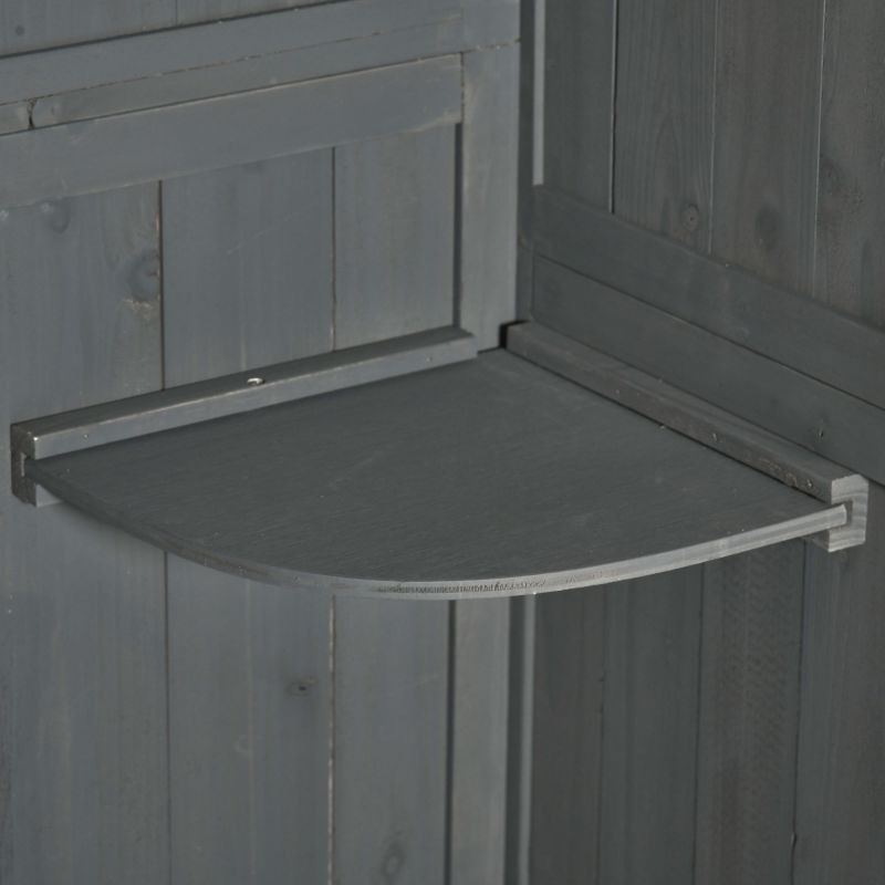 Tuinhuisje – Tuinschuur – Buitenschuur – Berging – Opslagruimte – Stevig Houten Bouw – Waterdicht Asfalt Dak – Met Raam en Ventilatie – Ruim en Duurzaam – 195x137x455 cm