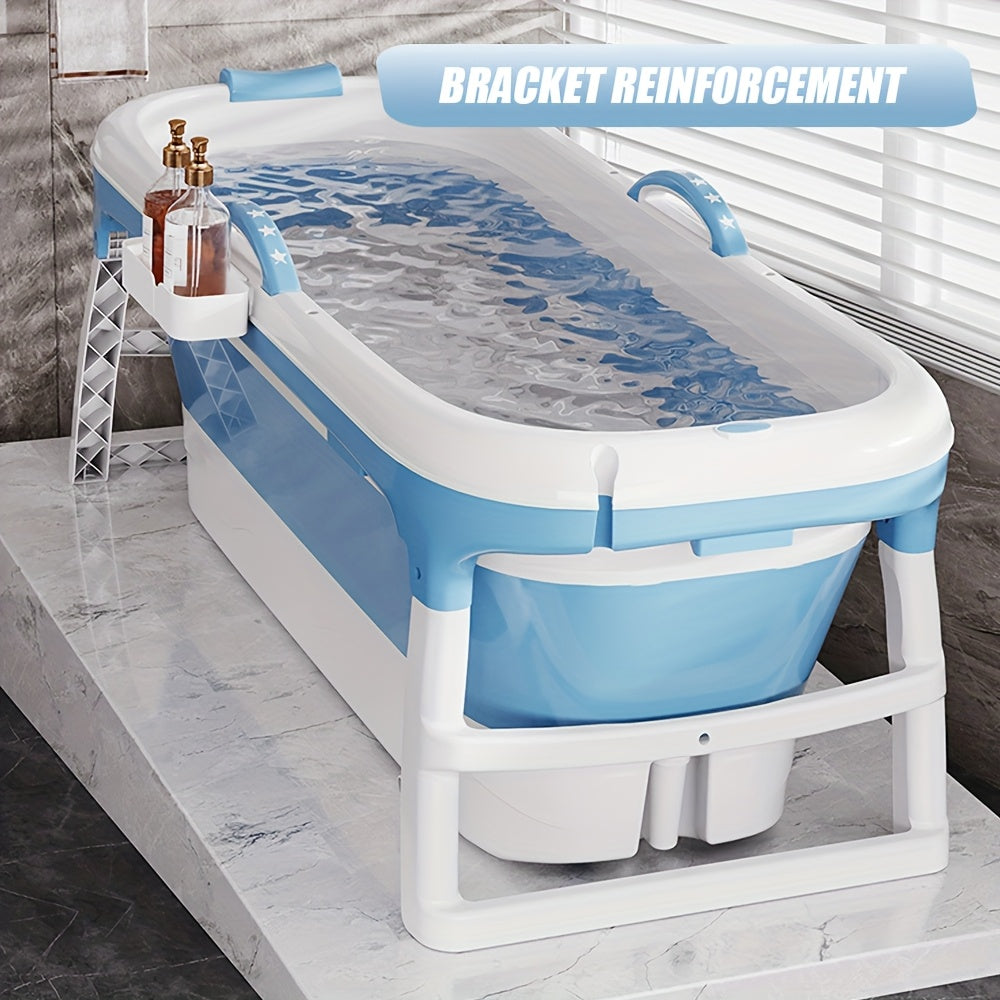 Inklapbare Badkuip – Opvouwbaar Bad – Vouwbad – Mobiele Badkuip – Opbergbaar Bad – Extra Groot Formaat – Duurzaam 100% PVC – Snelle Afvoer & Afdekking
