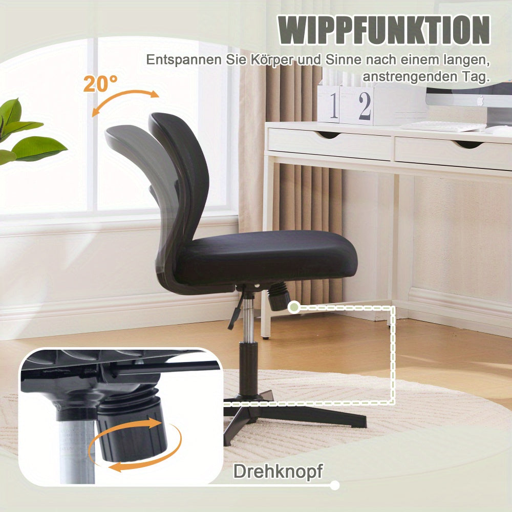Bureaustoel – Office Chair – Leesstoel – Woonkamerstoel – Draaistoel – Fluwelen Bekleding – Schommelfunctie & Hoogteverstelbaar