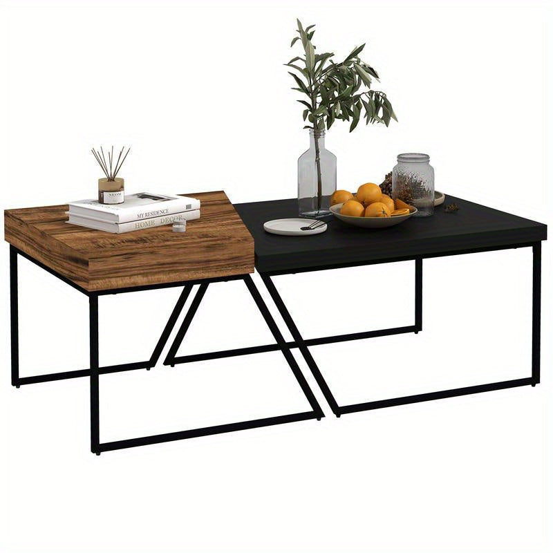 Salontafel – Bijzettafel – Sofa Tafel – Consuletafel – Woonkamertafel – Hardhout en Glas – Volledig Gemonteerd