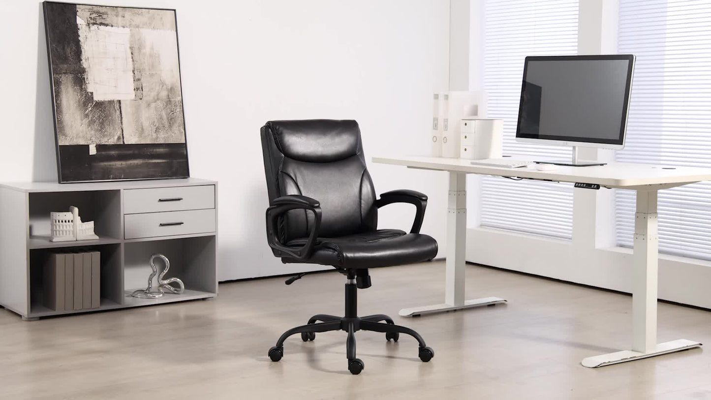 Ergonomische Bureaustoel – Bureaustoel – Office Chair – Werkstoel – Computerstoel – Verstelbare Hoogte 95,5-105 cm – Kantelfunctie en 360° Draaibaar