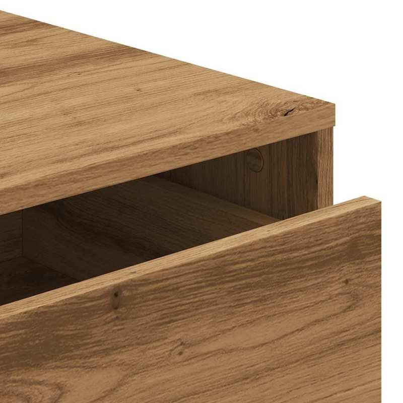 Modern Oak Wood Storage Cabinet with Lockable Drawers - 60x41x76cm Heavy-Duty Chest of Drawers, Oak Veneer-like, Minimalist Modern Organizer for Bedroom, Living Room, Office - Easy Assembly -Standing Furniture Unit (Engine, S