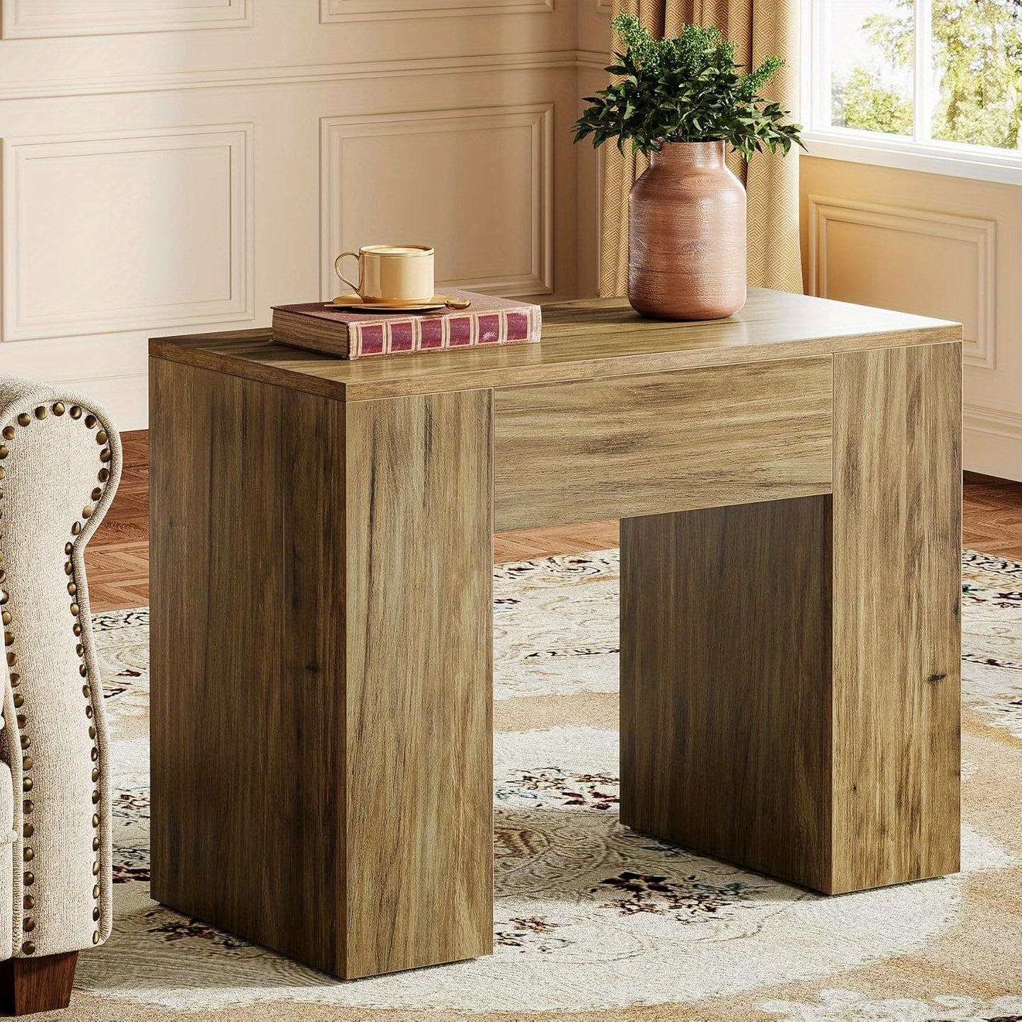 Nachtkastje – Bijzettafel – Nachtkast – Tafeltje – Opbergkastje – Mid-Century Modern – Ruimtebesparend – Stevig MDF Hout