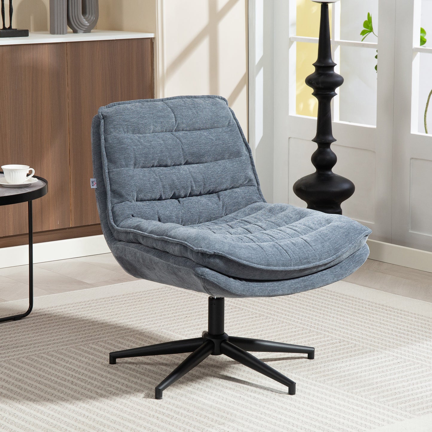 Bureaustoel – Office Chair – Computerstoel – Game Stoel – Draaistoel – Extra Brede Zitting – Donkergrijs Upholstery