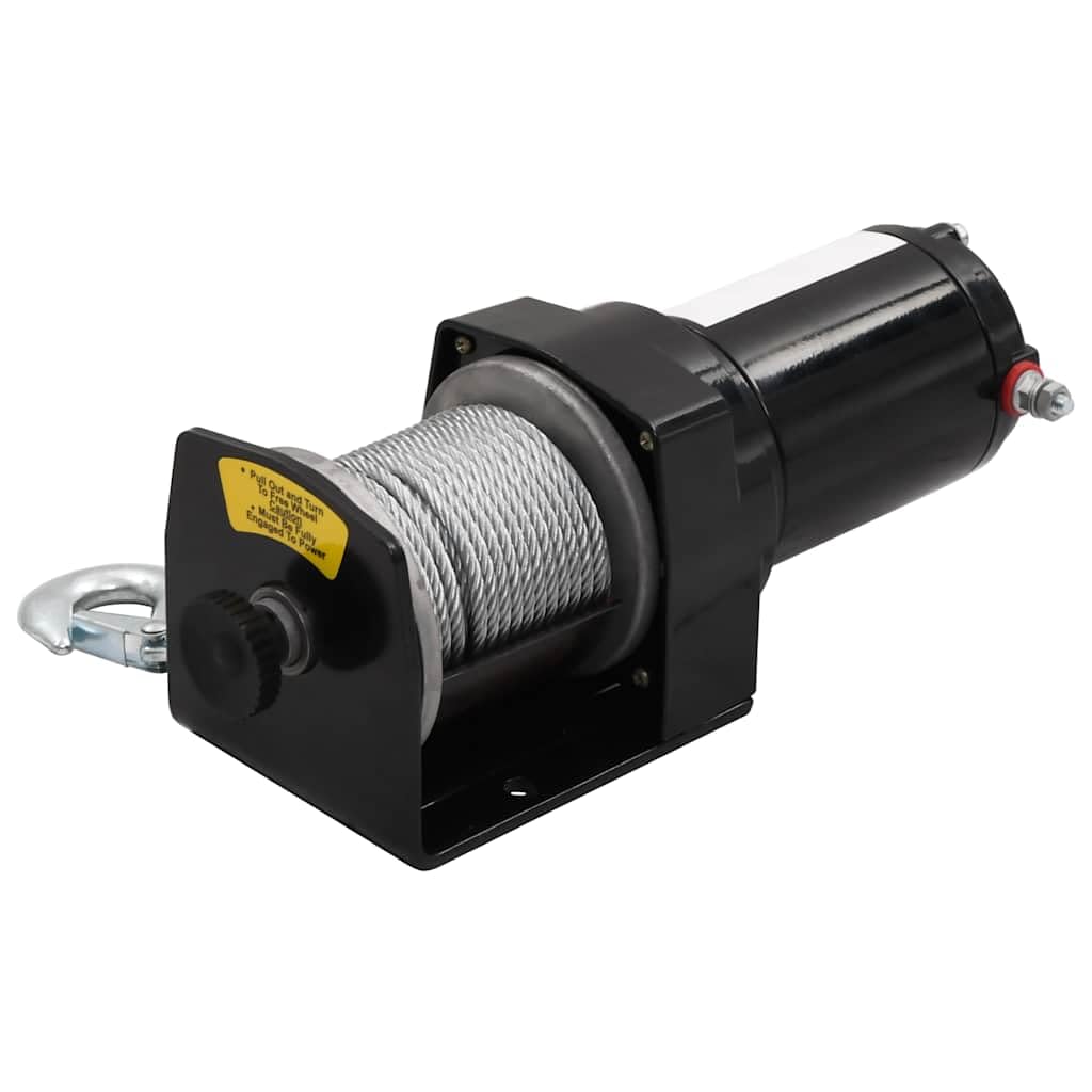 vidaXL Lier Elektrisch 12 V 1360 KG met Draadloze Afstandsbediening Katrol Hef