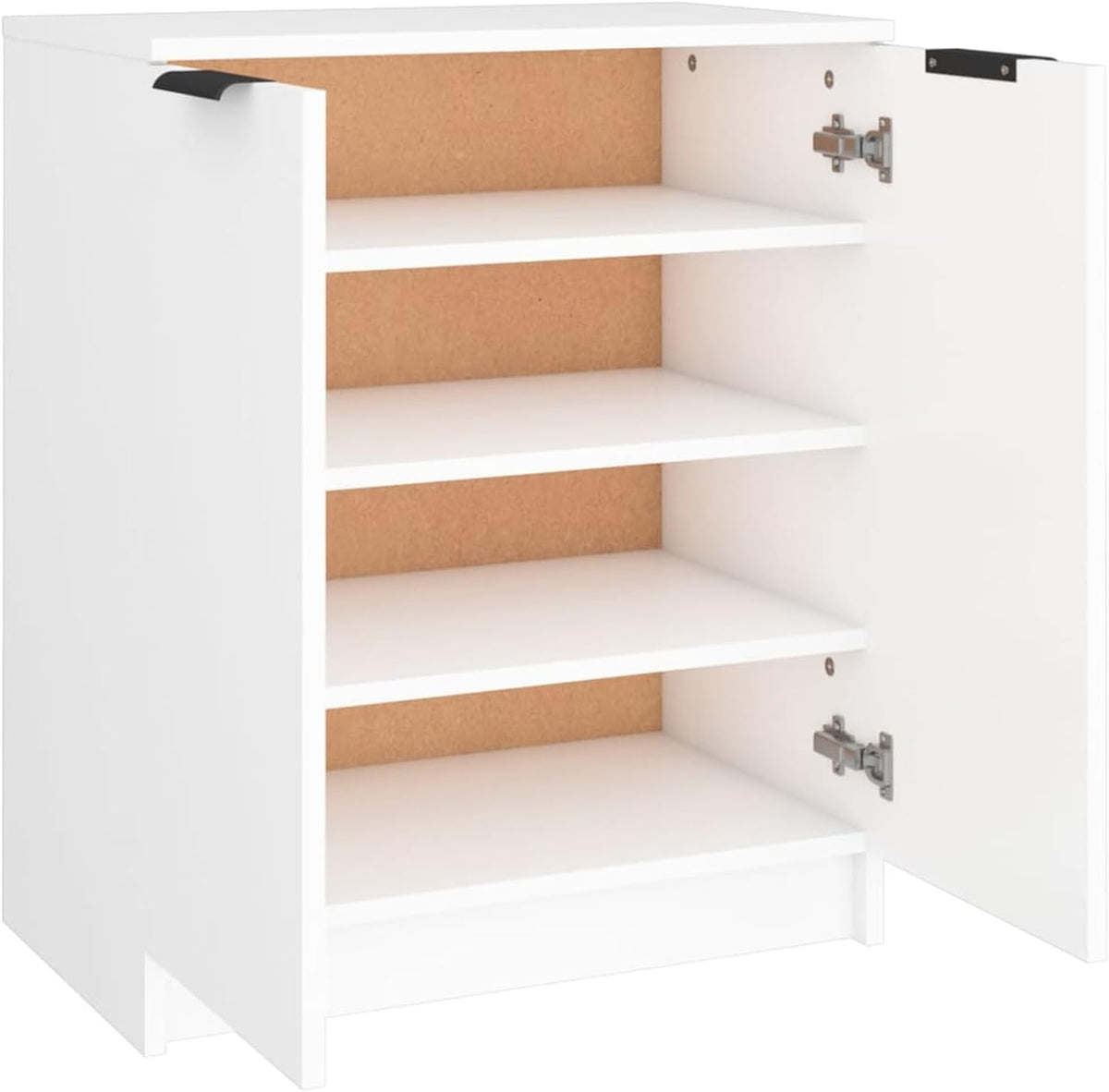 Schoenenkast – Schoenenopberger – Schoenenrek – Schoenenmeubel – Schoenentoren – Multiplex Wit – 2 Deuren – 59 x 35 x 70 cm – Stevig & Vochtbestendig
