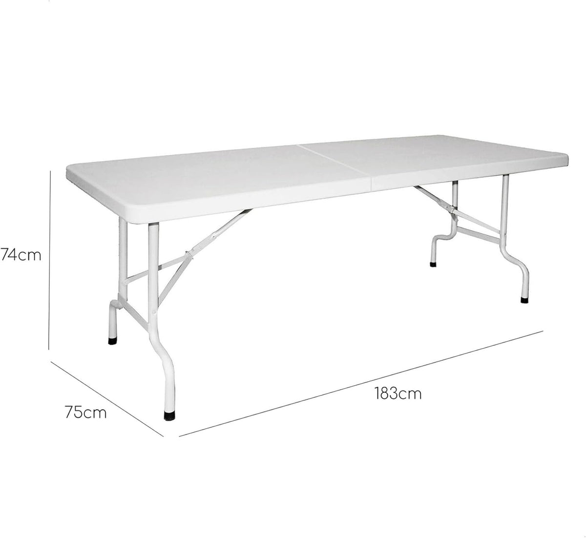 WELL HOME MOBILIARIO & DECORACIÓN Inklapbare kofferbak, metalen frame, 180 x 75 x 74 cm