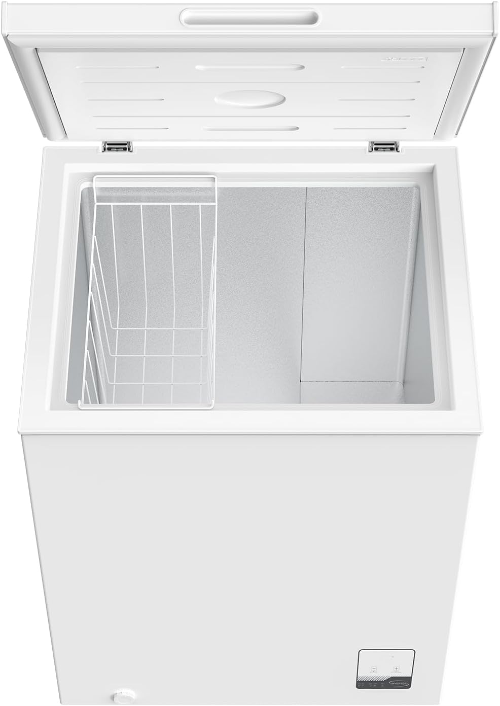 CHiQ FCF142DE, Vrieskist, 142 L, Inverter Technologie, Digitaal LED Display, Snelvriezen tot -32℃, Wit, 39 dB, 12 Jaar Garantie op Compressor
