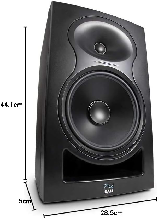 Kali Audio IN-8 actieve 3-weg geluidsmonitor monitorluidspreker studioment monitor (coaxiale middel-/tweeter, 140W - 60/40/40 Watt Tri-Amped), zwart