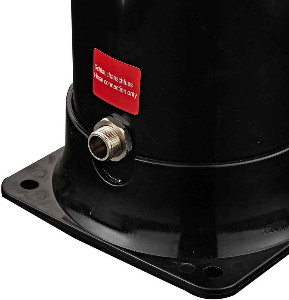 BAKAJI Douche op zonne-energie voor tuin, zwembad, outdoor, camping, watertank 20 l, met verstelbare douchekop, voor warm water, aansluiting voor de tuin, afmetingen 214 x 11,5 x 11,5 x 11,5 cm